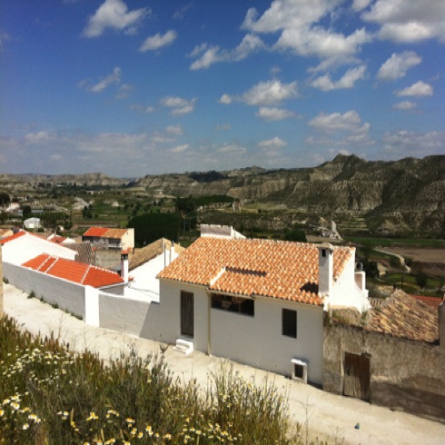 View from top of the village