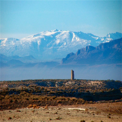 Sierra Nevada from the Huescar road.