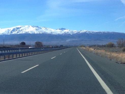 Sierra Nevada on the way to Granada